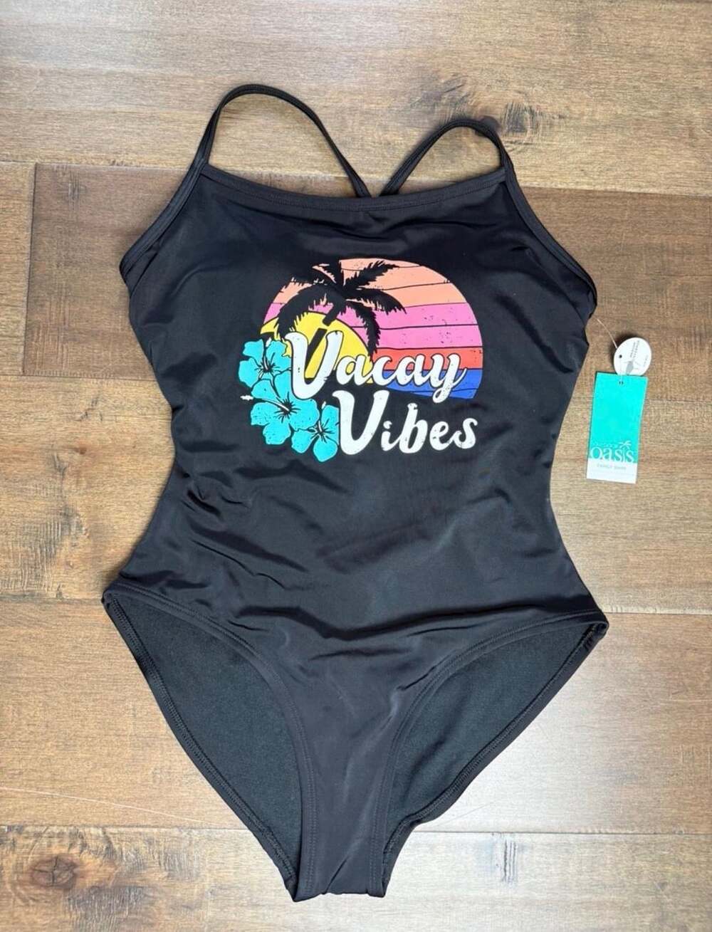 Outdoor Oasis One Piece Swimsuit Size Small Vacay Vibes